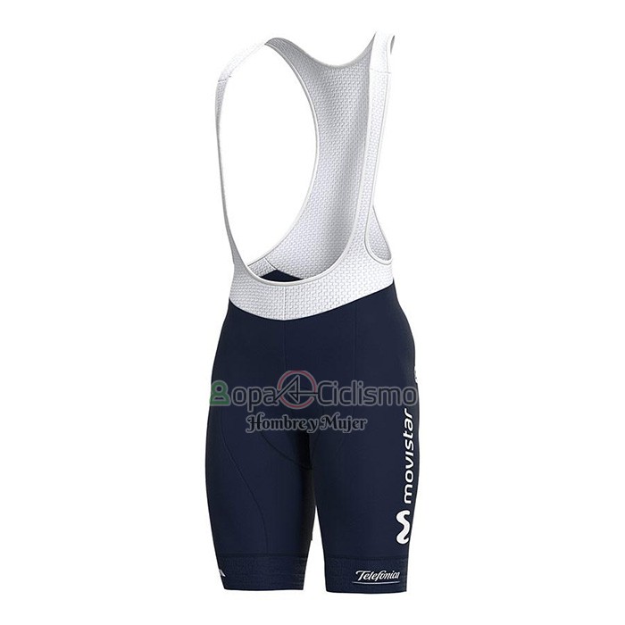 Movistar Ropa Ciclismo Culotte Corto 2022 Mangas Cortas APagado Azul